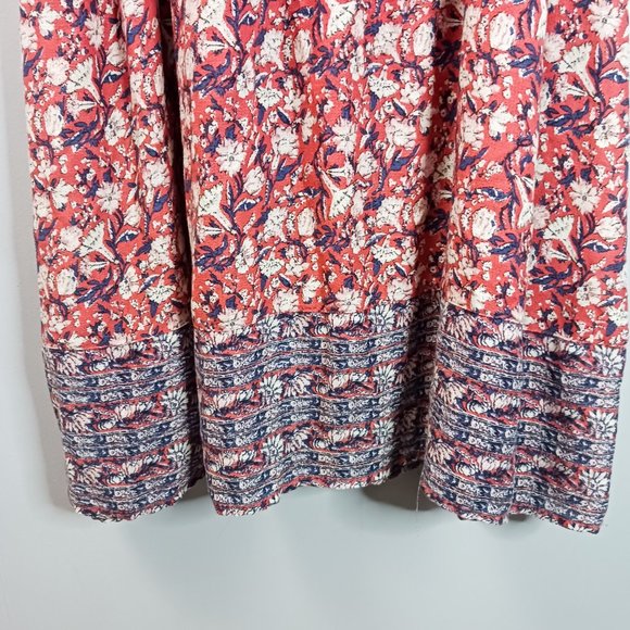 Lucky Brand Floral Dress Women's Size M Pink Midi Sleeveless Elastic Waist - Picture 4 of 8